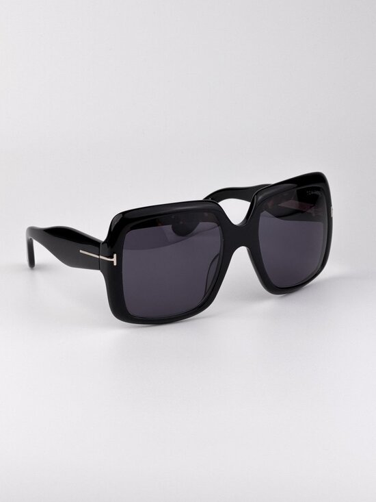 Tom Ford AURORA Women’s Sunglasses Black Smoke Oversized Square FT1194 01A main image 8